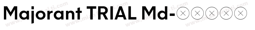 Majorant TRIAL Md字体转换